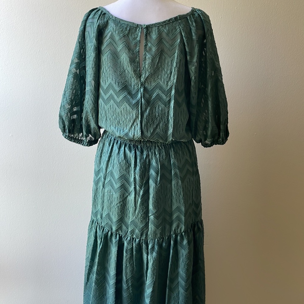 Sage Green Midi Summer Dress - Picture 5 of 6